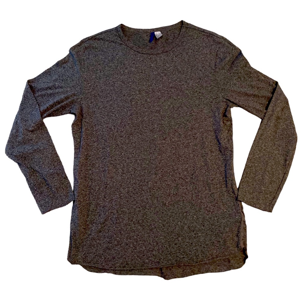 H&M Divided Longline Tee in heather grey